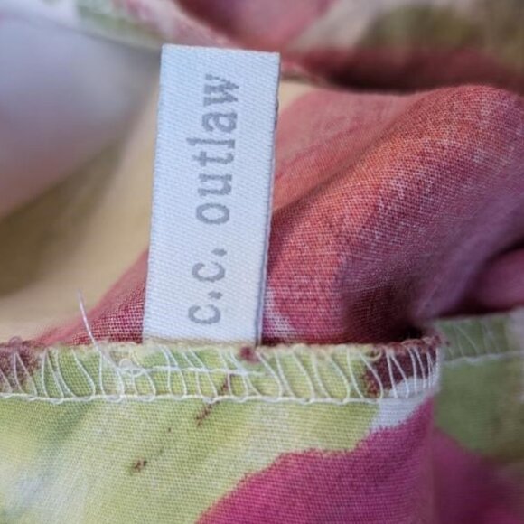 TWO Cotton Poplin A-line Skirts, Vibrant Prints by CC Outlaw, sz M Summertime - Picture 6 of 16